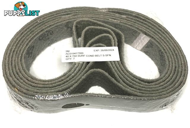 Surface Conditioning Belts 40mm x 760mm S-SFN Grey Scotch-Briteâ¢ AC019417560 Pkt : 7