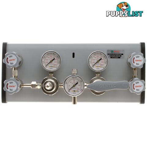 DruVa Auto-Changeover Manifold S/Auto Supply Panel 6.0 Purity Chrome Plated In: 23,000 kPa Out: 1,400 kPa