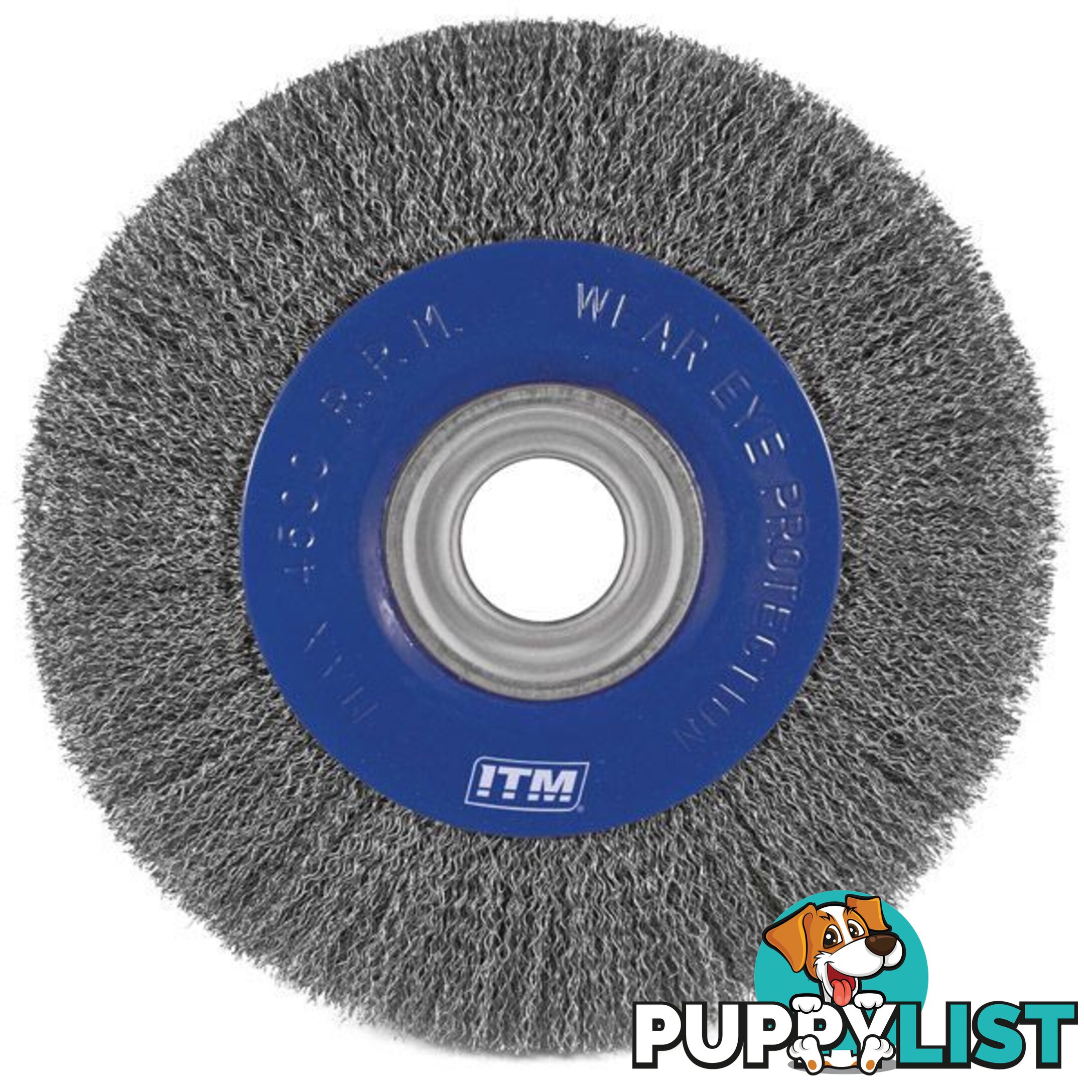 Crimp Wire Wheel Brush Steel 200mm X 20mm, Multi Bore ITM TM7012-200