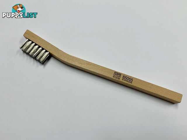 Welder's Toothbrush Stainless Steel Inox Wire Wood Handle 79185055