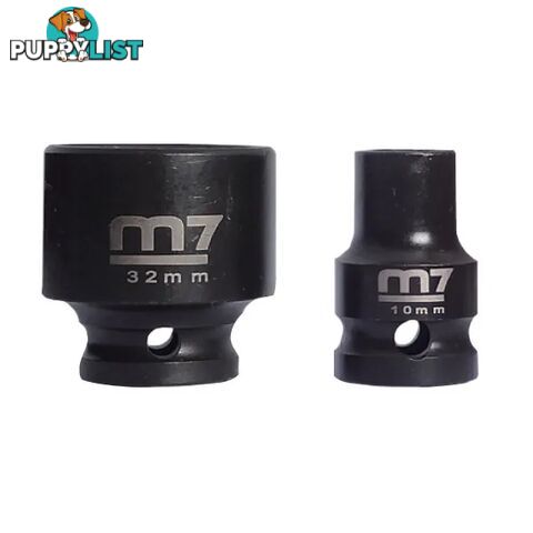 Impact Socket With Hang Tab 1/2" Drive 6 Point 10mm M7 M7-MA411M10