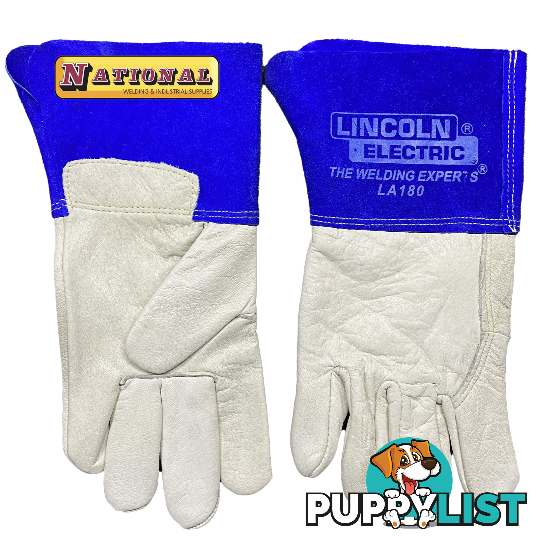 TIG Welding Gloves reinforced 165mm Cuff Lincoln LA180