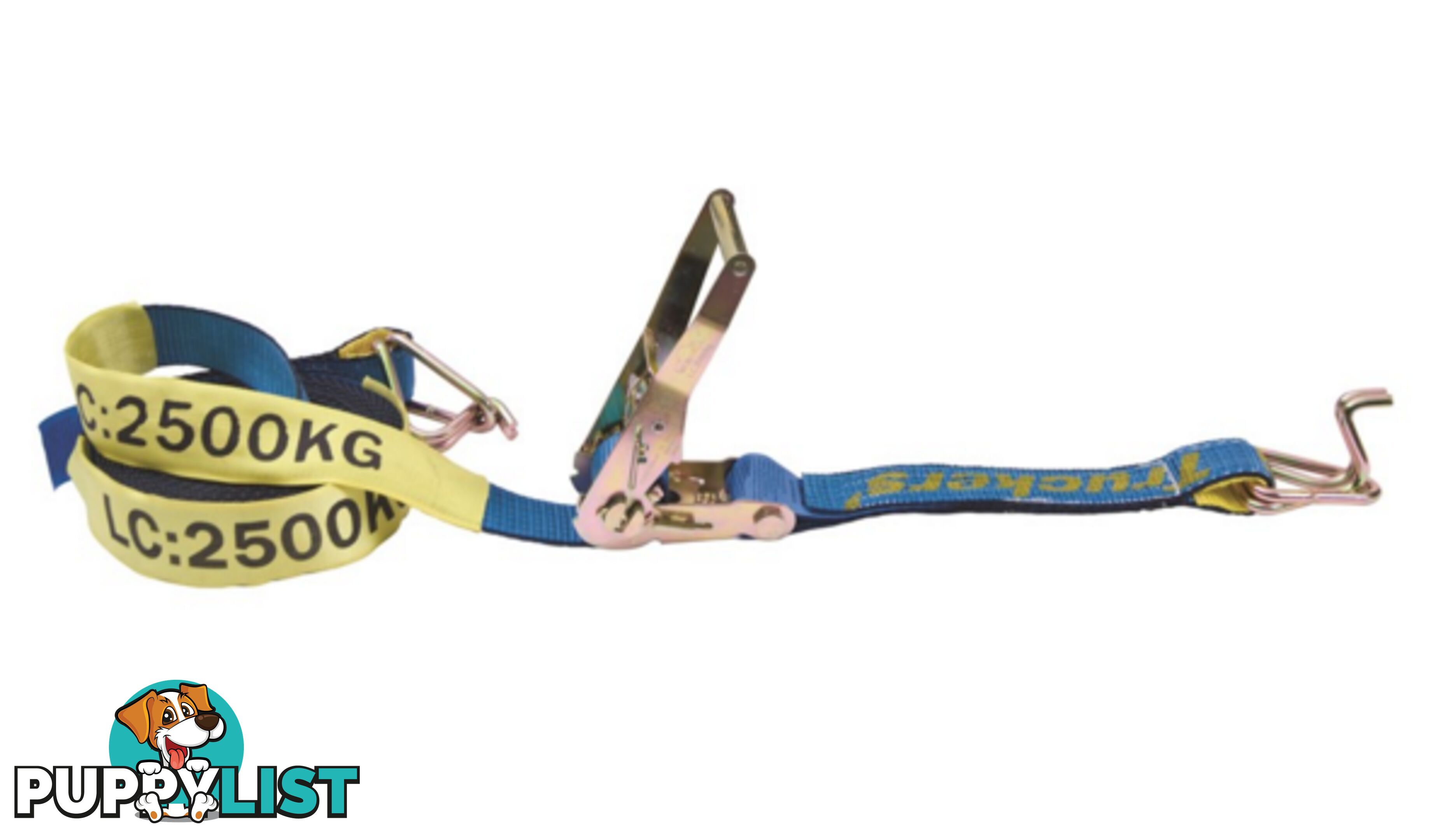 Beaver 50mm Multi-Purpose Ratchet Tie-Down Assembly 50mm x 9 Metres x 2500kg Ratchet Tie Down RTD055PL