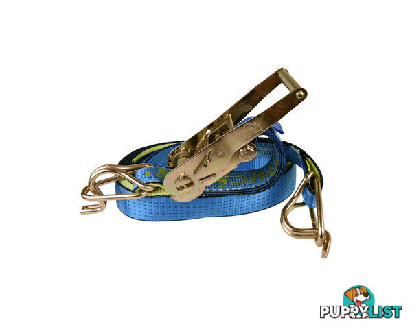 Beaver 50mm Multi-Purpose Ratchet Tie-Down Assembly 50mm x 9 Metres x 2500kg Ratchet Tie Down RTD055PL