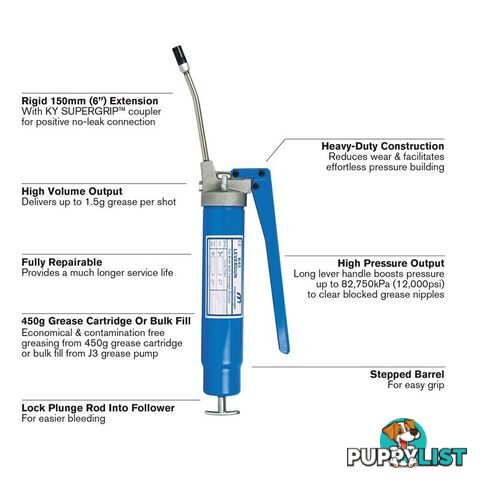 K45 LEVERGUNÂ® 450g Grease Gun - K45-01