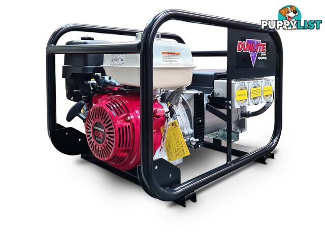 8 KVA Honda Powered Generator With RCD and Sturdy Frame V2 Dunlite DGUH7S-2-RCD2