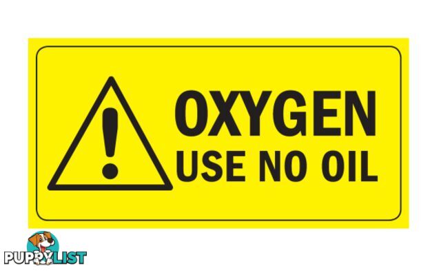 Label Oxygen For Outlet Point (1 Pack = 100 Labels) Tesuco W-MANLAB-01