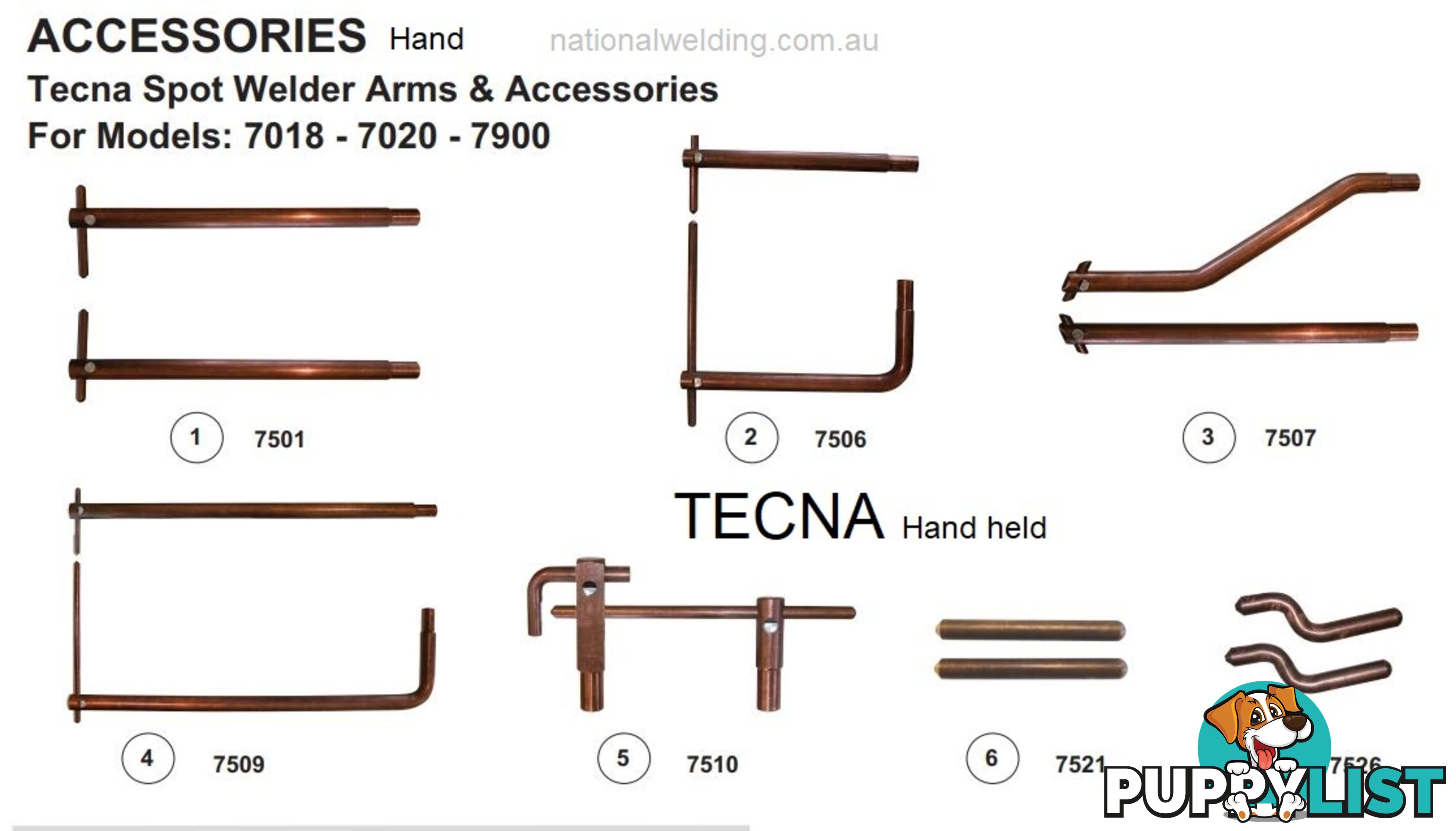 Bent Electrodes 10mm Diameter 7526