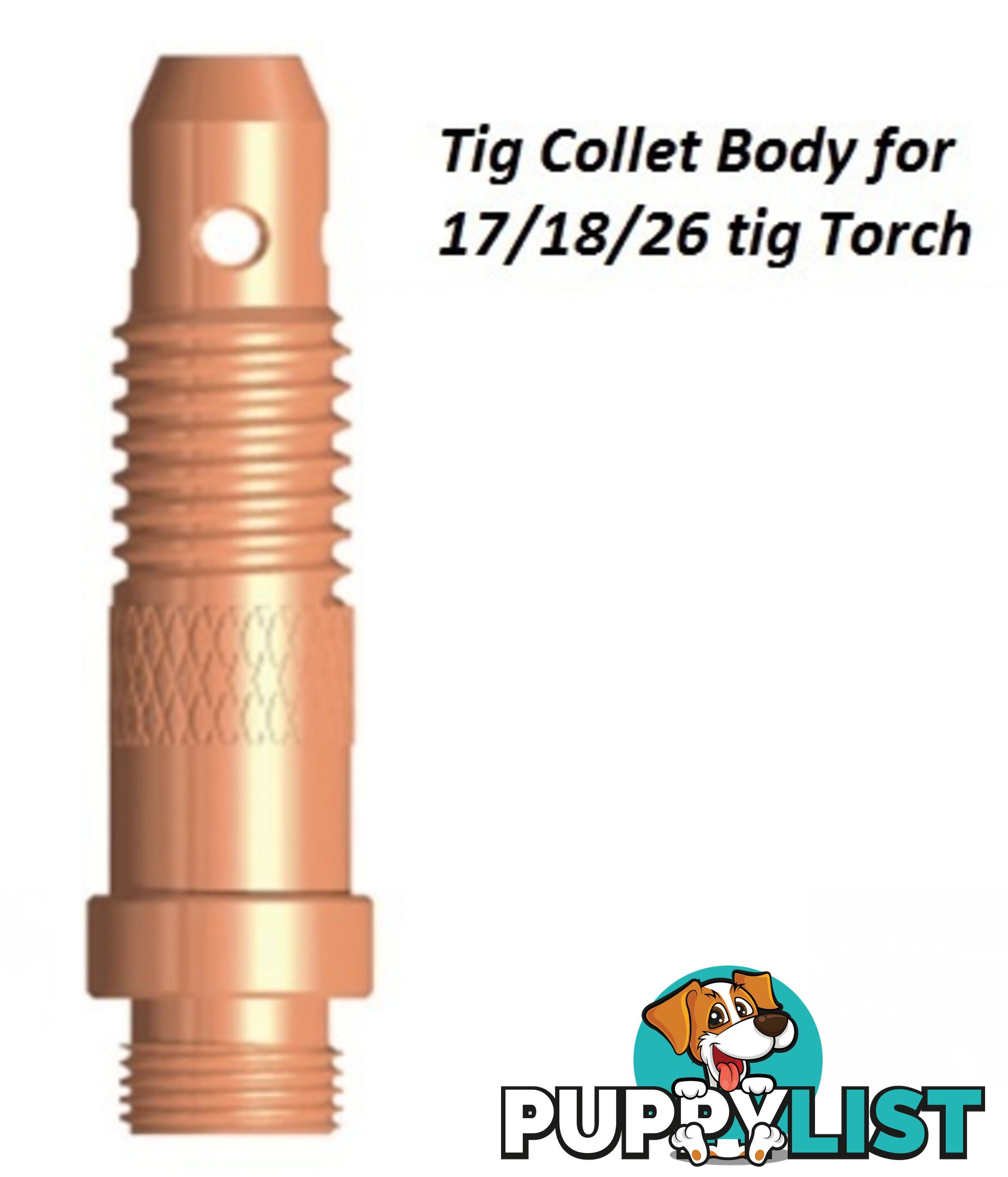 Collet Body 1.0mm For 17/18/26 Torch Pkt : 5