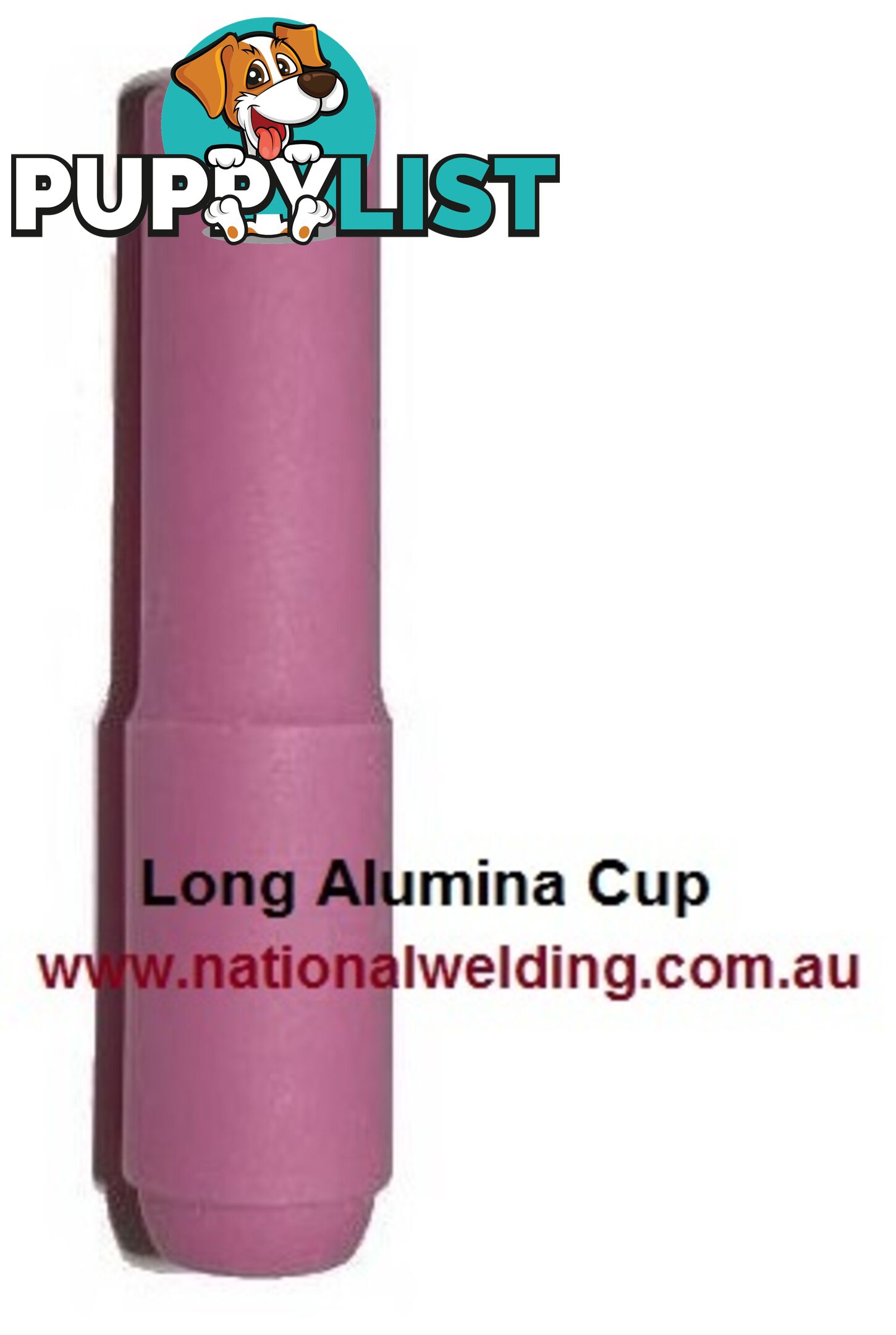 Long Alumina Cup Size 5 (8.0mm) For 17/18/26 Torch 10N49L Pkt :2