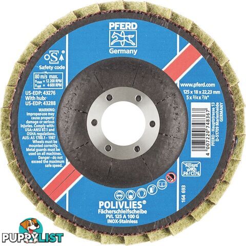 Surface Conditioning Flap Disc 125mm PVL 125 A Pferd 44694111_ Each