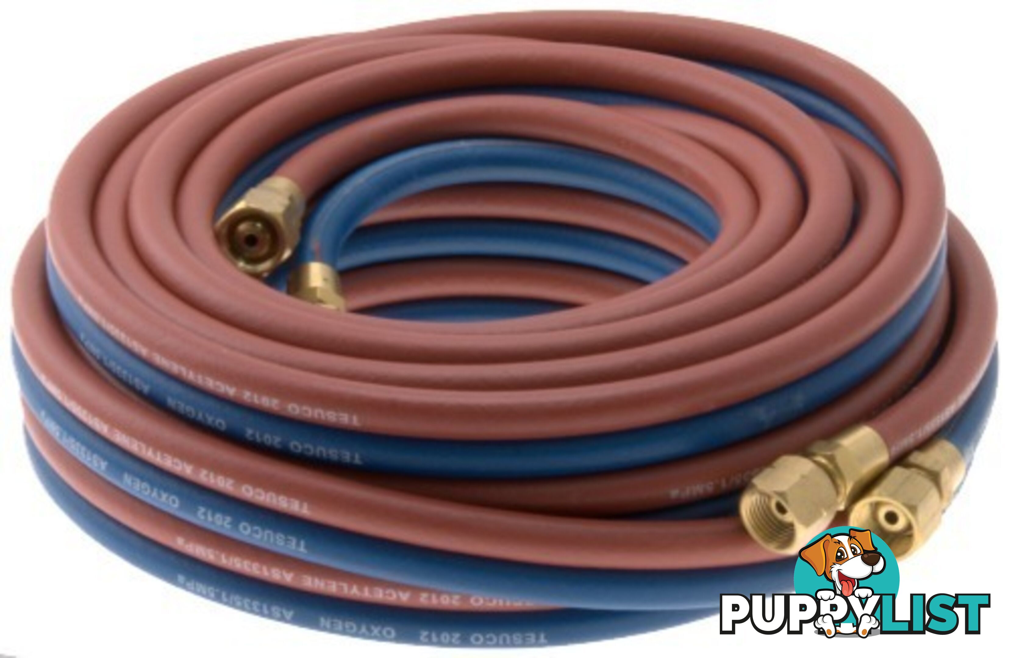 Twin Hose Oxygen / Acetylene 5 Metre Coil 5mm ID HA0505-OA GWTWOA05 400174 UFTH5M 94006083