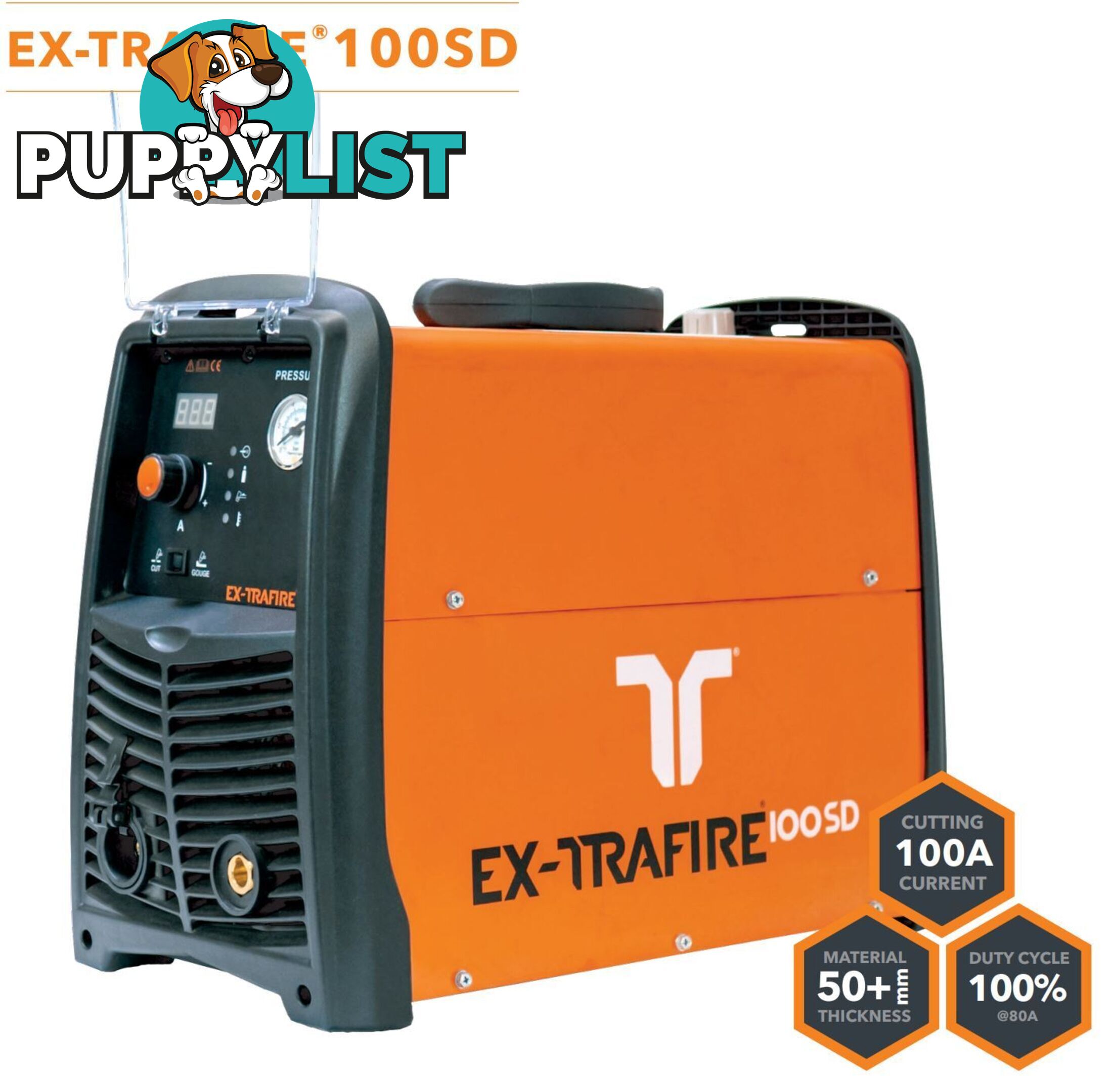 Plasma Cutter 100SD With 8 Metres Mechanized Torch Ex-Trafire EX100SD-M8M