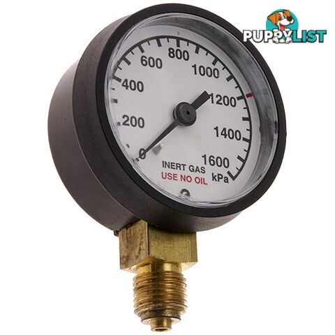 Pressure Gauge 0 - 600 kPa LPG 1/4" BSPP For RZ- Regulators