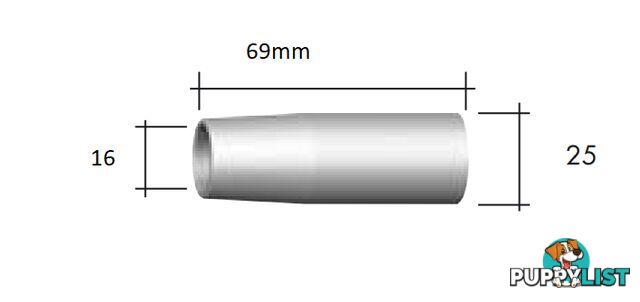 Abimig 355 Gas Nozzle Tap Binzel 145.D022