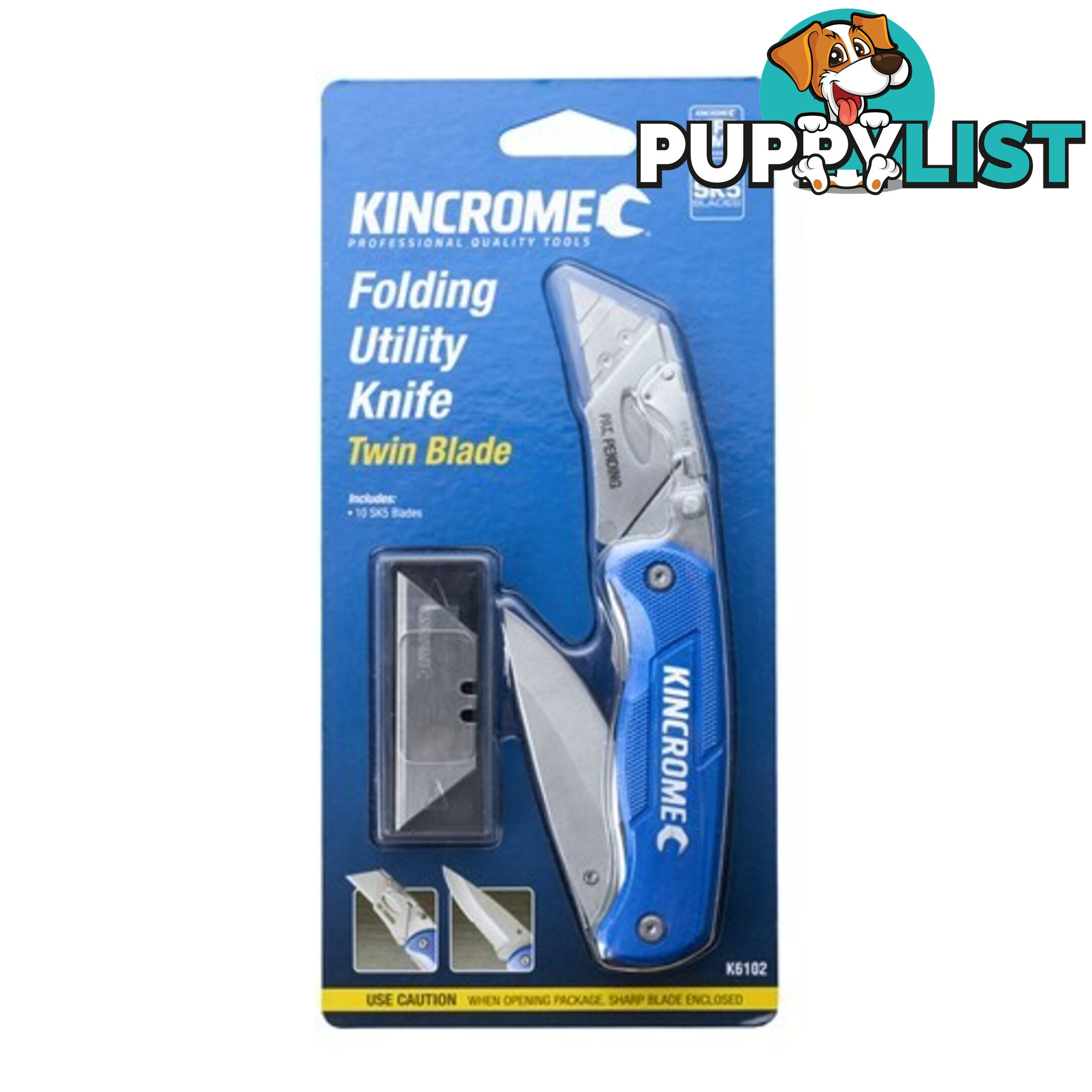 Folding Utility Knife Twin Blade Kincrome K6102