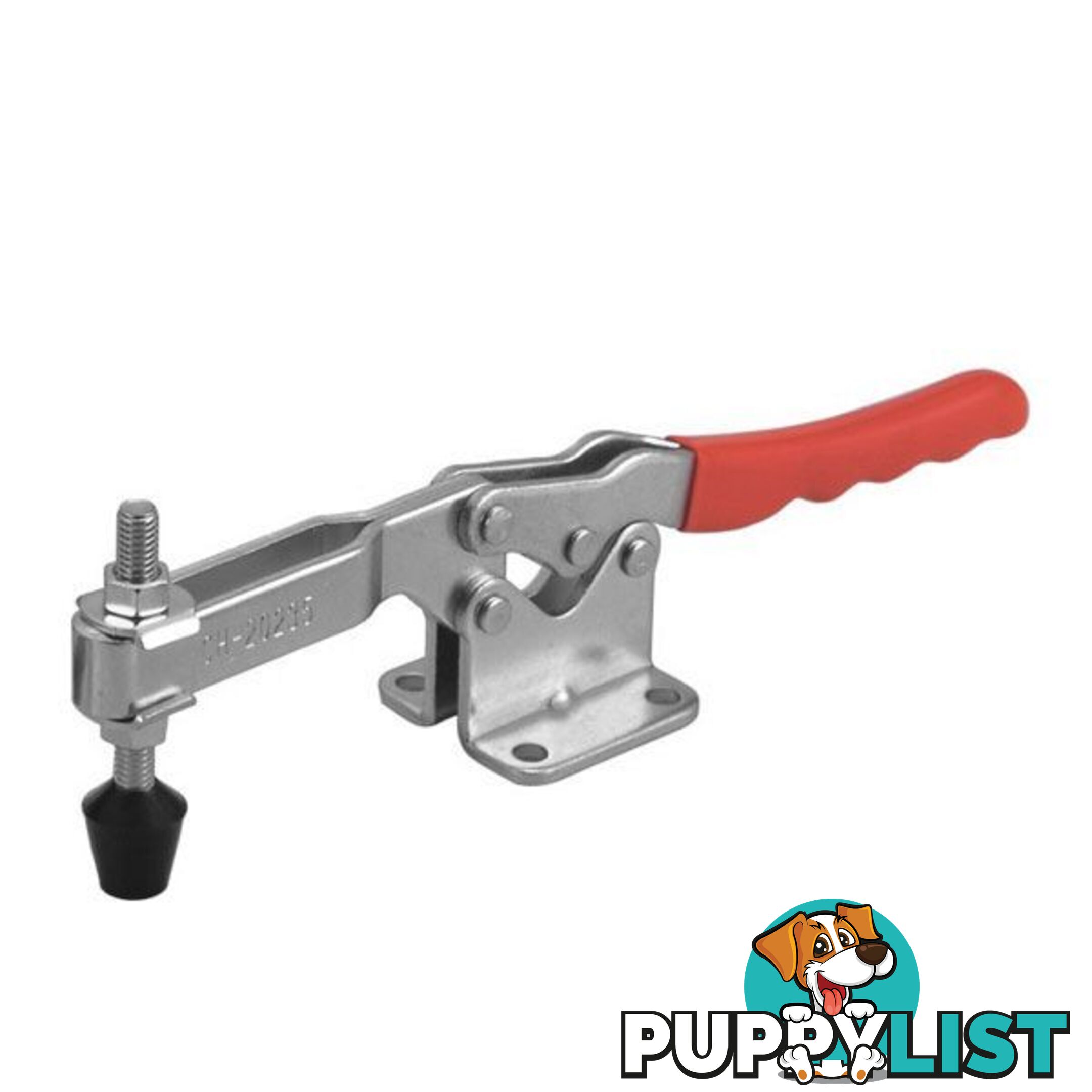 Toggle Clamp Horizontal Flanged Base Flat Handle 340kg Cap 107mm Reach ITM CH-20235