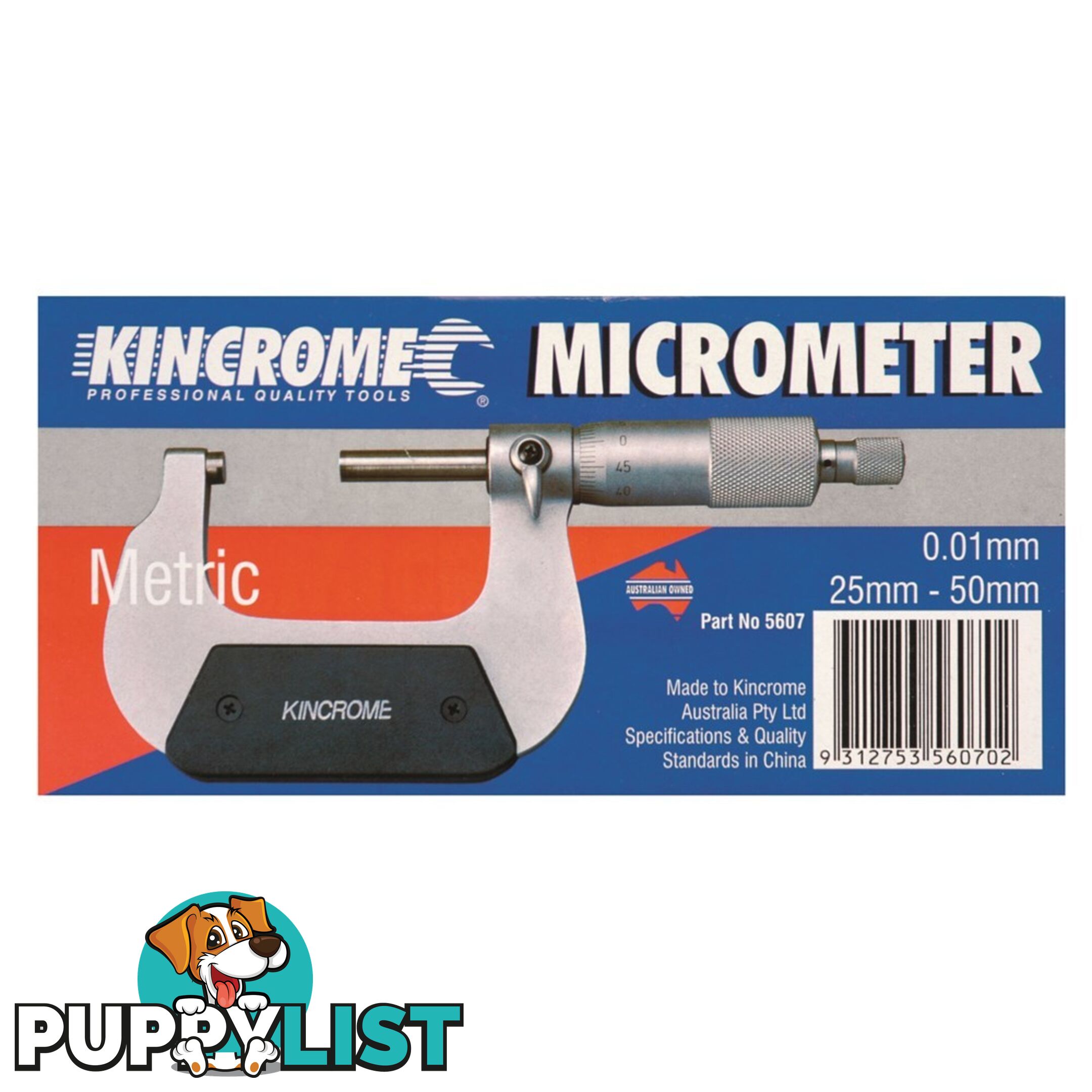 Micrometer External 25-50mm 5607 Kincrome 5607