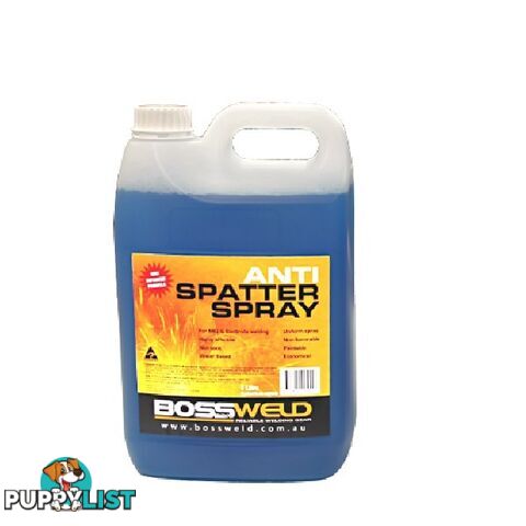 Anti Spatter Water-Based Blue 5 Litres Bossweld 800049