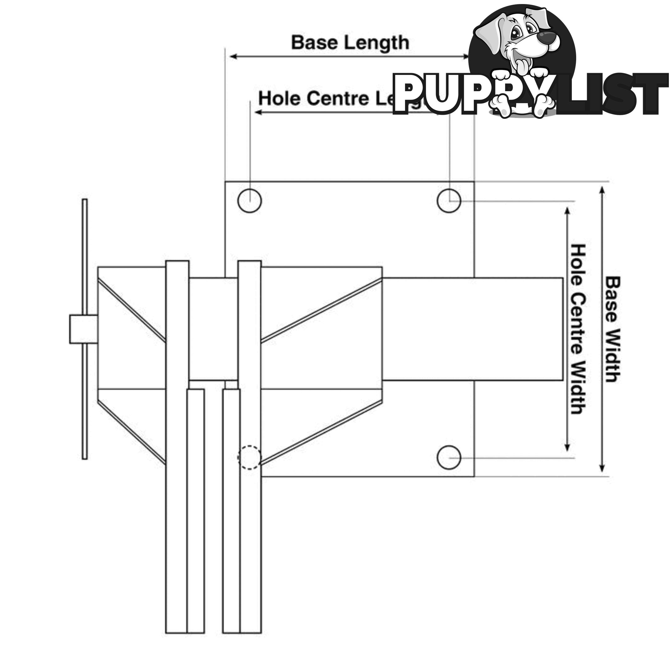 Fabricated Steel Bench Vice Offset Jaw 100mm TM104-100