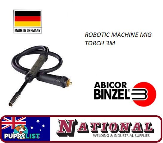 Robotic Mig Torch 3 Metres With Straight Neck Abimig MTG 455 T KZ-2 Binzel 916.D005.1