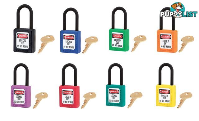 Dielectric Zenexâ¢ Safety Padlock 38mmX38mm Nylon Shackle Masterlock