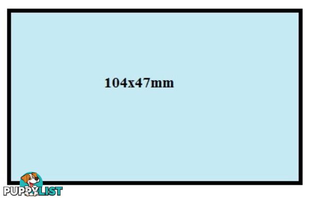 104 x 47mm Welding Cover Lens