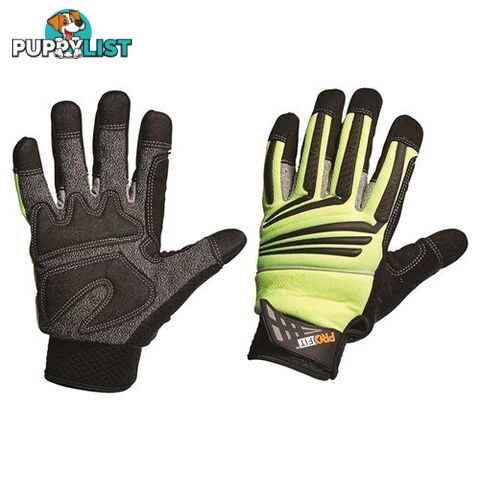 Cut 5 Hi-Vis Mechanics Gloves Pro Choice PTYC