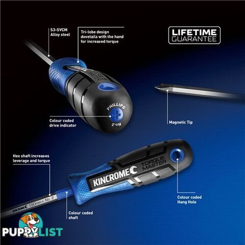 TorquemasterÂ® Blade Screwdriver 5 X 150mm Kincrome K5539