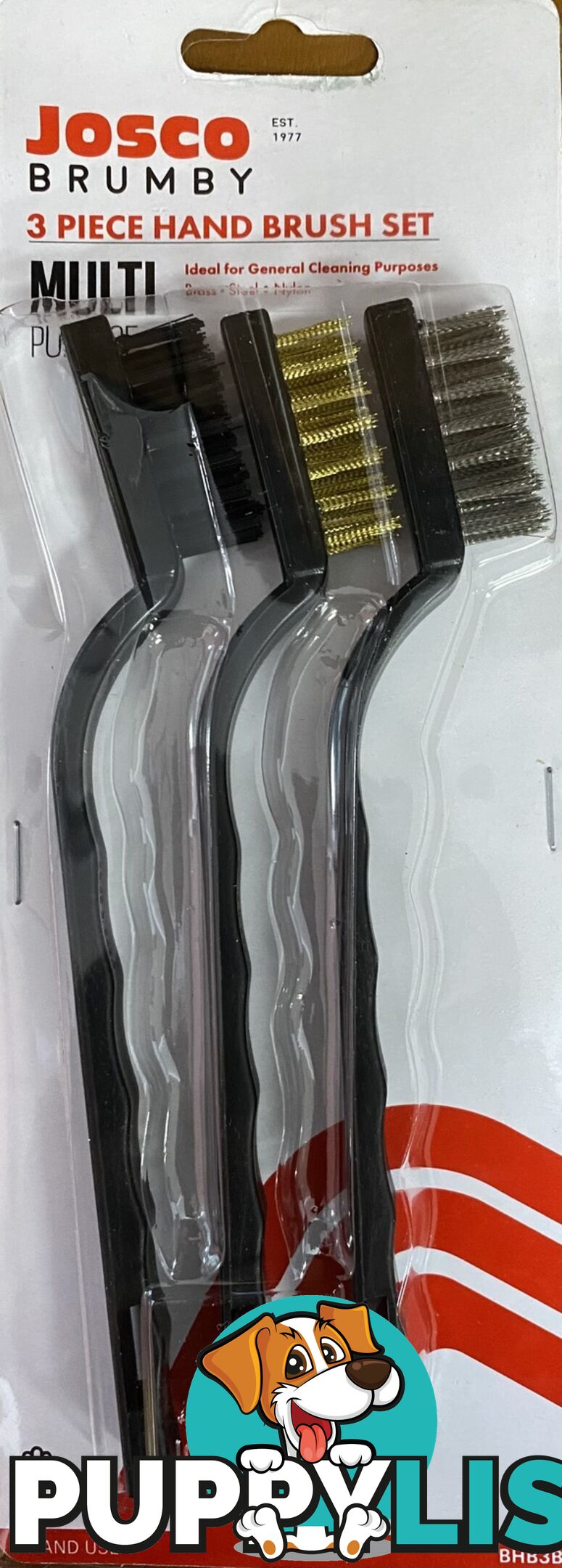 Hand Brush Kit 3 Piece Josco BHB3B