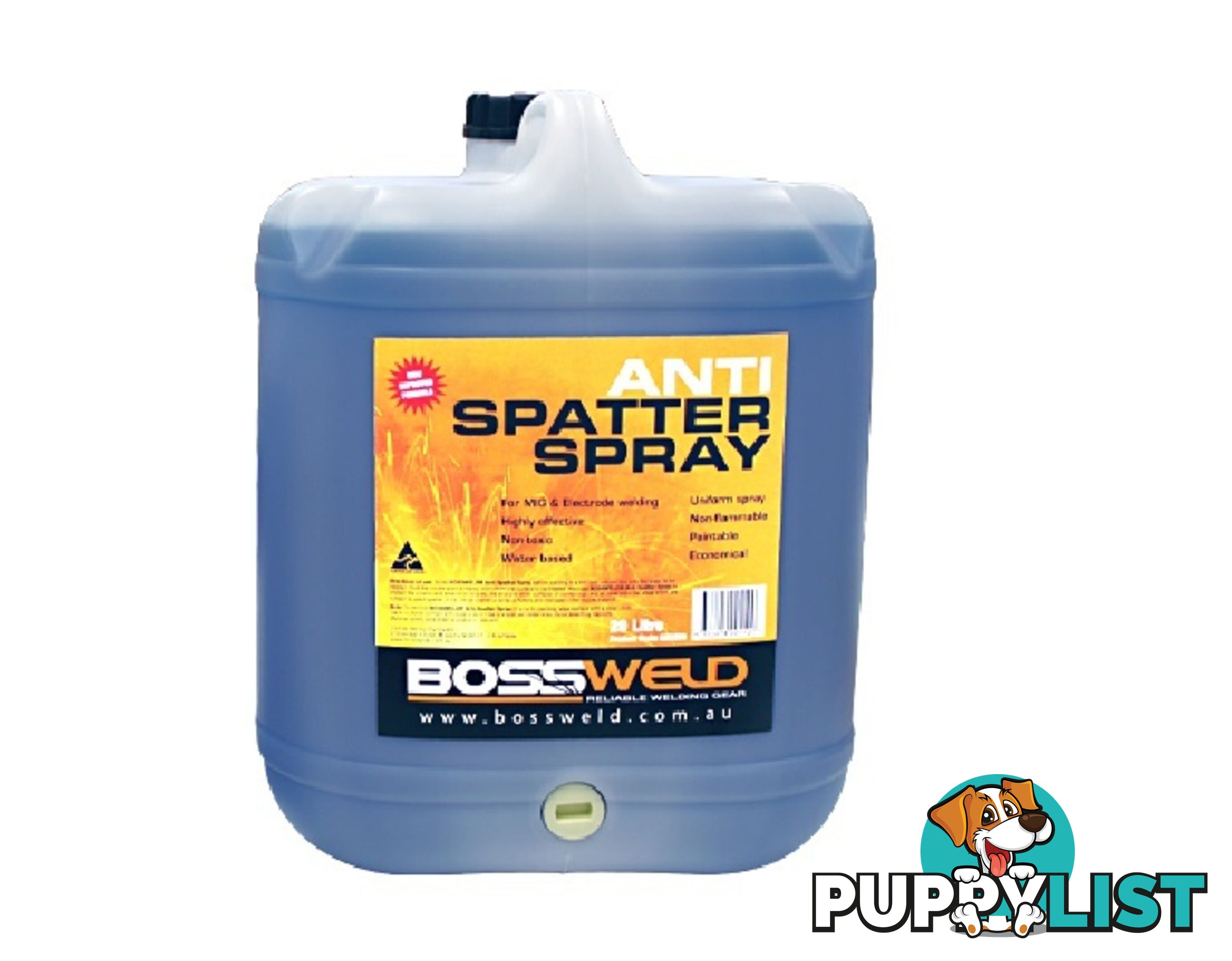 Anti Spatter Water-Based Blue 20 Litres Bossweld 800050