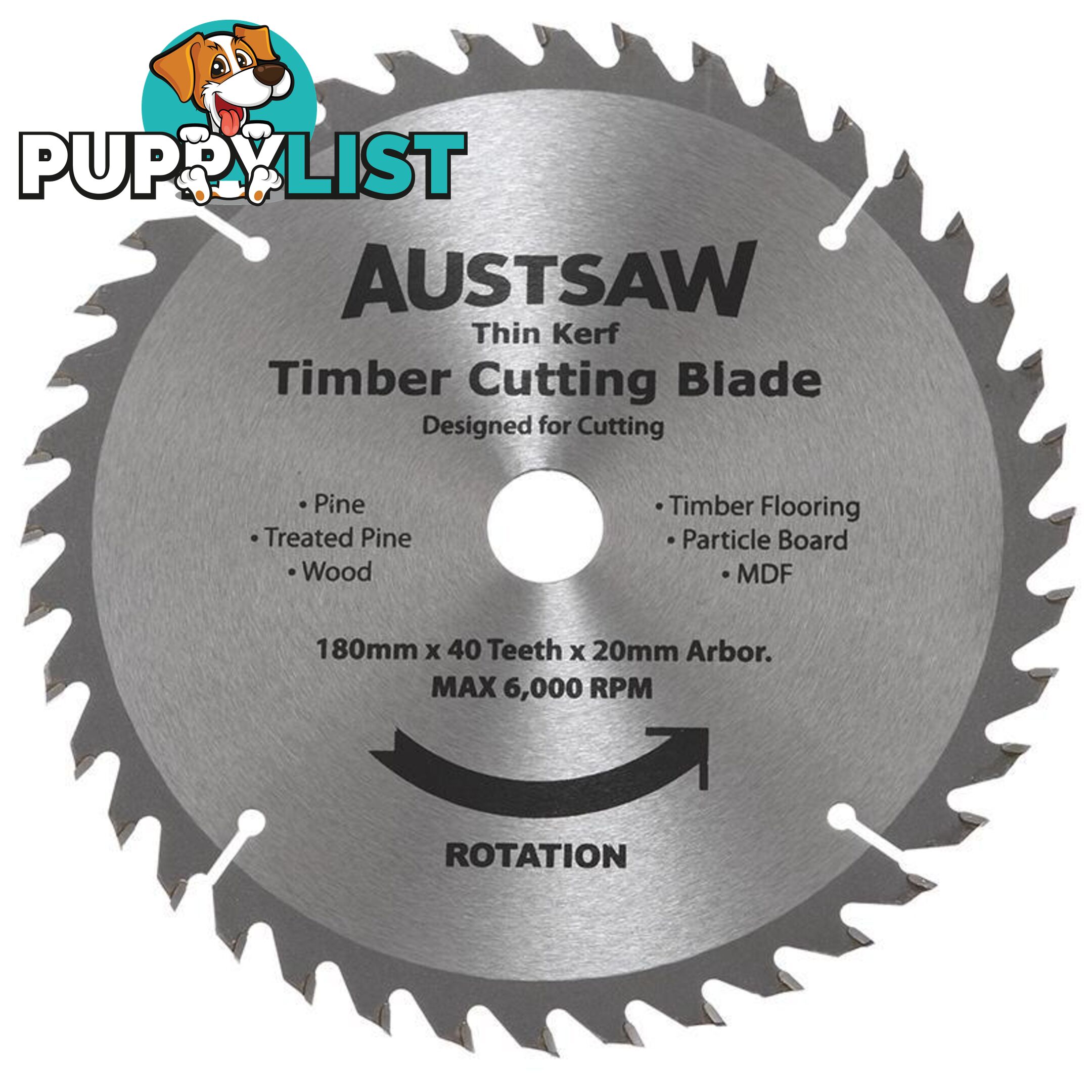 Thin Kerf Timber Blade Austsaw TBP1852040