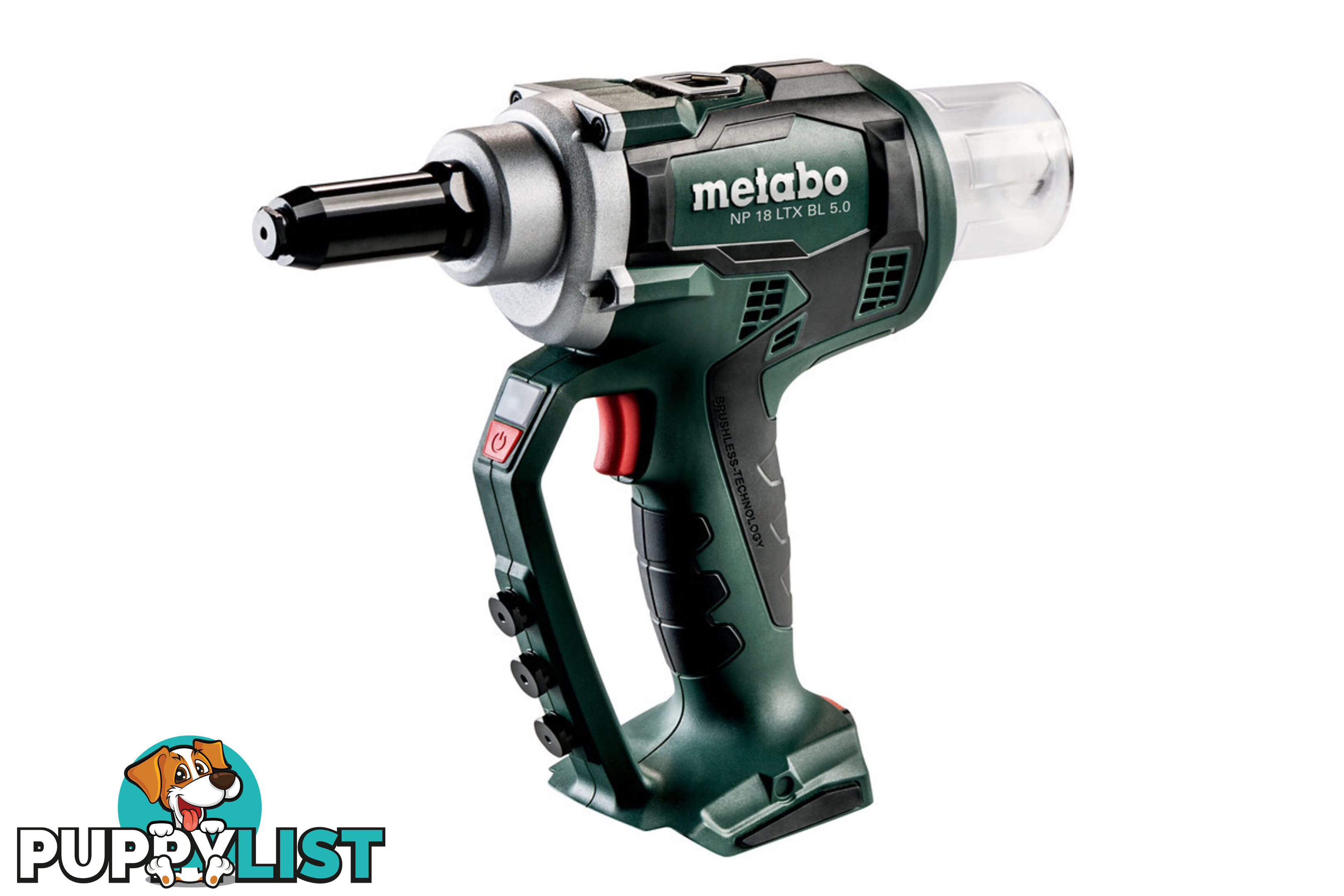 Cordless Blind Rivet Gun NP 18 LTX BL 5.0 Skin Only Metabo 619002890