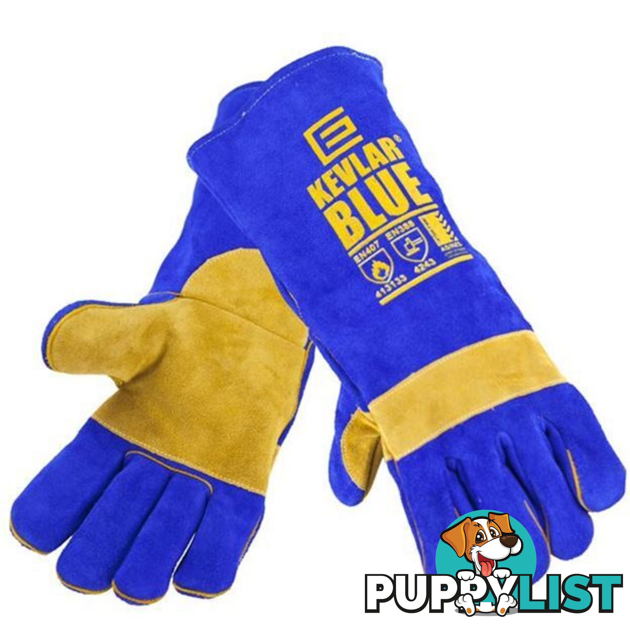 The KEVLARÂ® BLUEâ¢ Welding Glove Elliotts 300RKB