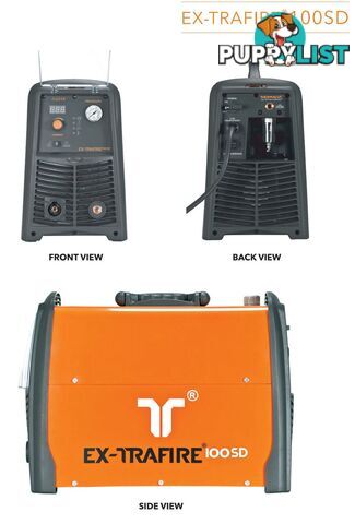 Plasma Cutter 100SD With 8 Metres Hand Torch Ex-Trafire100SD