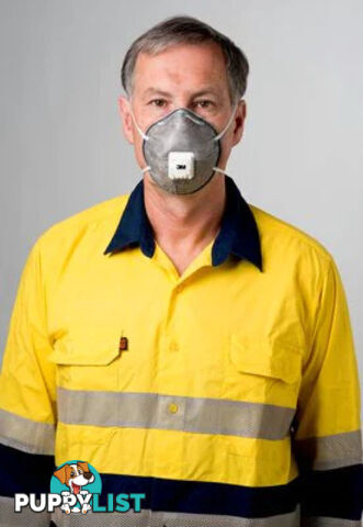 Cupped Particulate Respirator 9923V, P2 Valved with Organic Vapour Relief Pkt : 10