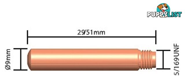 15H-45 Contact Tip Heavy Duty TWECO STYLE 5