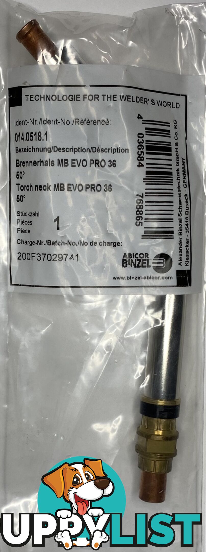 Binzel Swan Neck 50Â° EVO Pro MB36 014.0518.1