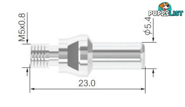 Electrodes To Suit Surecut P40 Torch WIA Pkt : 5 SCP2504