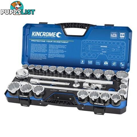 Socket Set 28 Piece 3/4â Drive Metric & Imperial Kincrome K28045