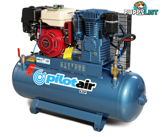 Reciprocating Air Compressor HONDA Petrol/GX270 (Electric Start) /150 L Rec./457 L/min FAD Pilot K25P