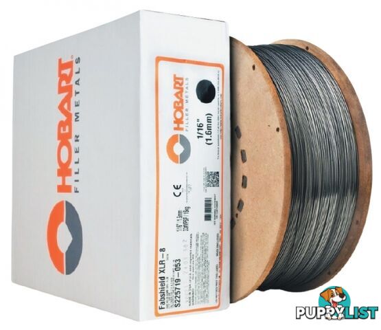 Low Hydrogen T-8 FabsheildXLR-8 1.6mm 15Kg Flux-Cored Gasless Wire Hobart S225719-053