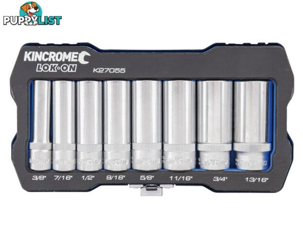 3/8 Drive Socket Set 8 Piece Deep Imperial Kincrome K27055