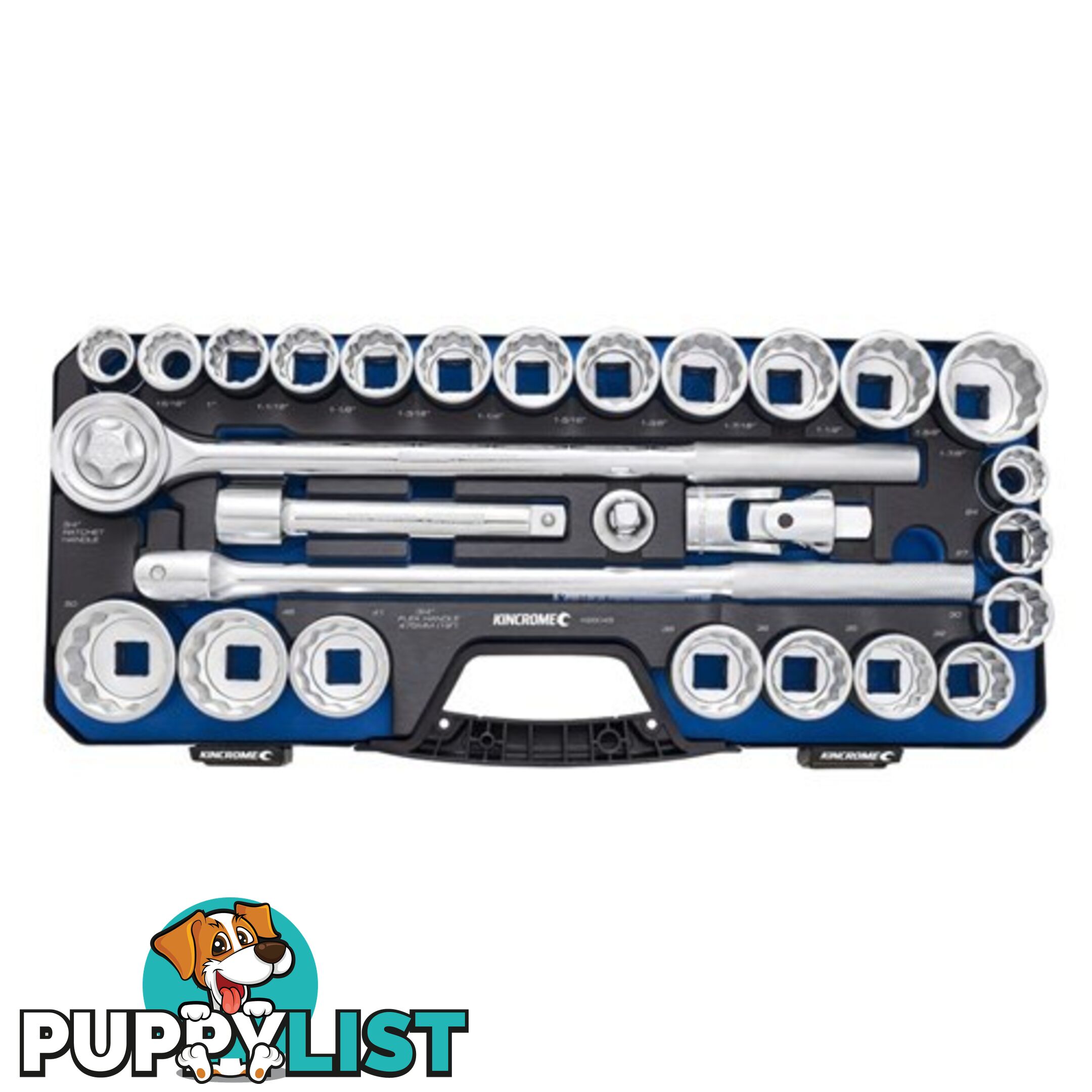 Socket Set 28 Piece 3/4" Drive - Metric & Imperial Kincrome K28145