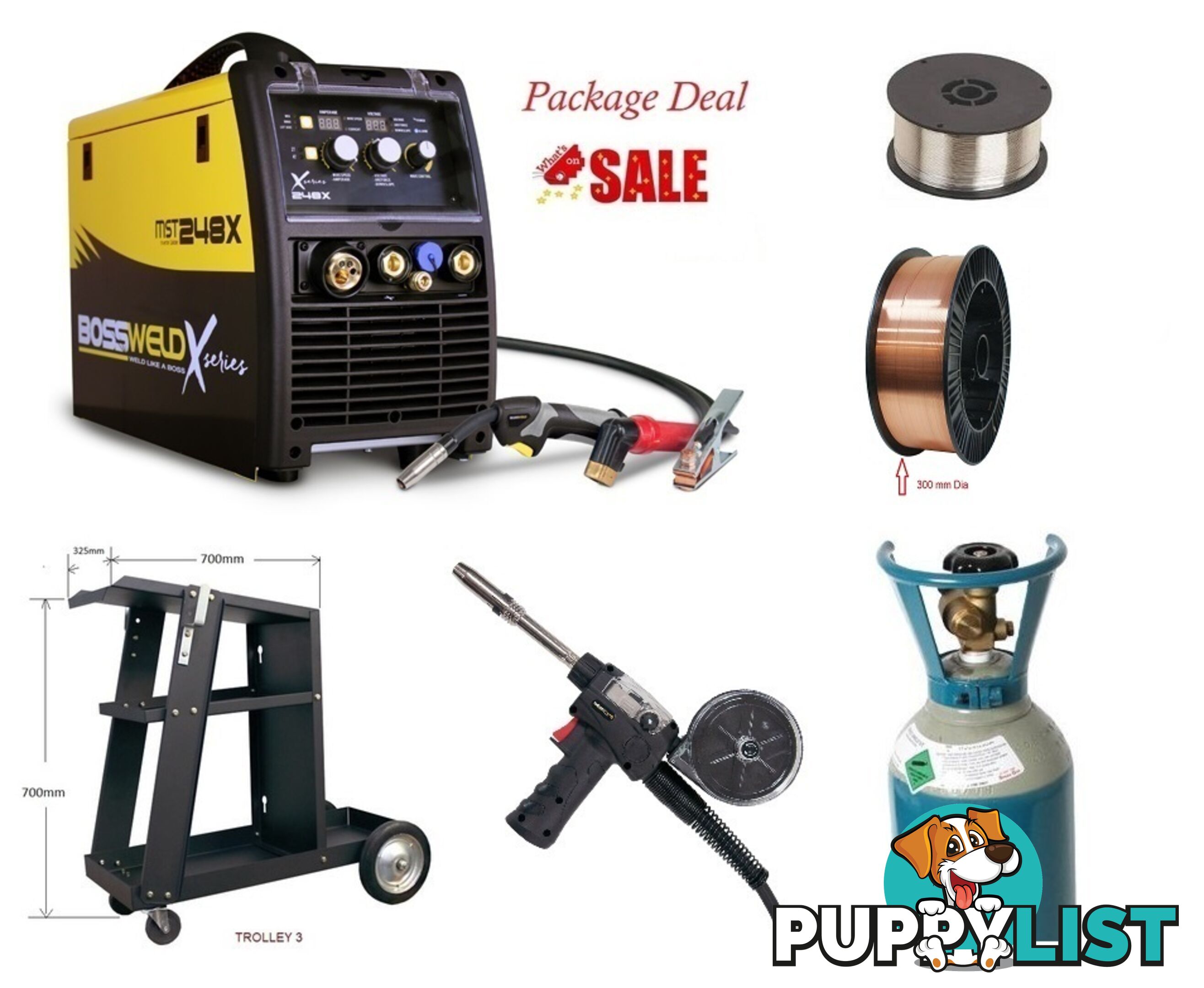 248X MST Multipurpose Welder Package Deal Bossweld