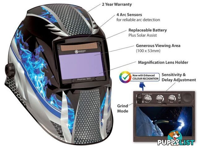 Promax 350 Electronic Welding Helmet Weldclass WC-05314