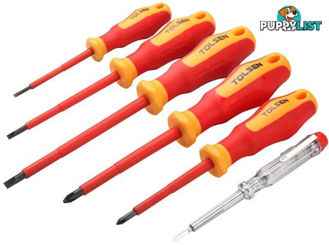 6pcs Vde Screwdriver Set 120cm Tolsen 38013