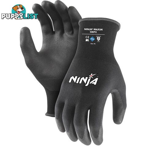 Black Ninja HPT GripX Glove Size Large NIGRPXHPTBK000L