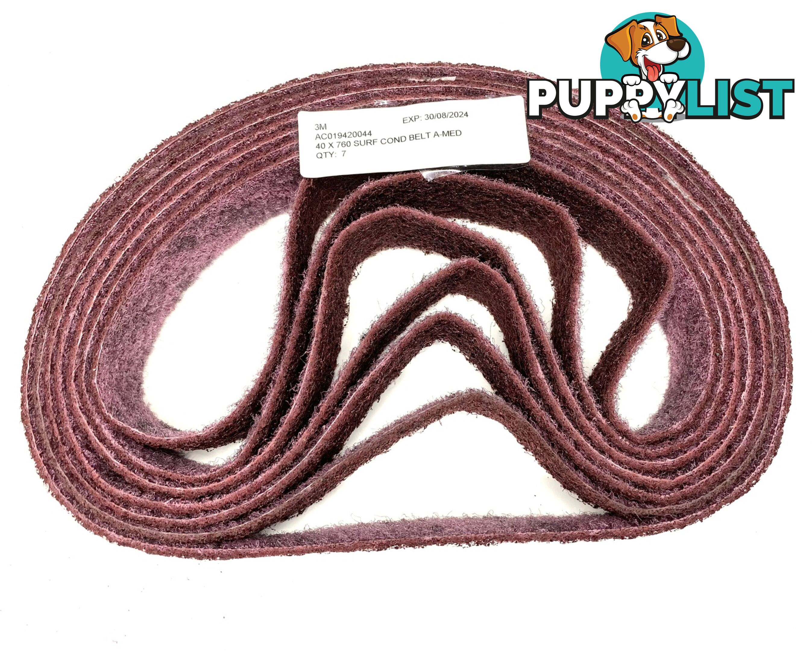 Surface Conditioning Belts 40mm x 760mm A-MED Maroon AC019420044 Pkt:7