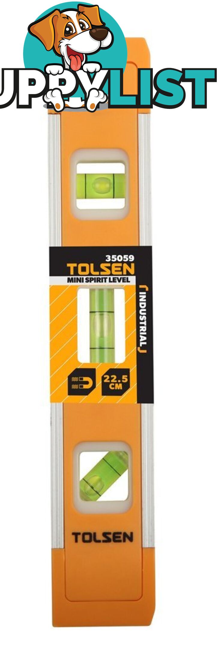 Mini Spirit Level Industrial 22.5cm Tolsen 35059